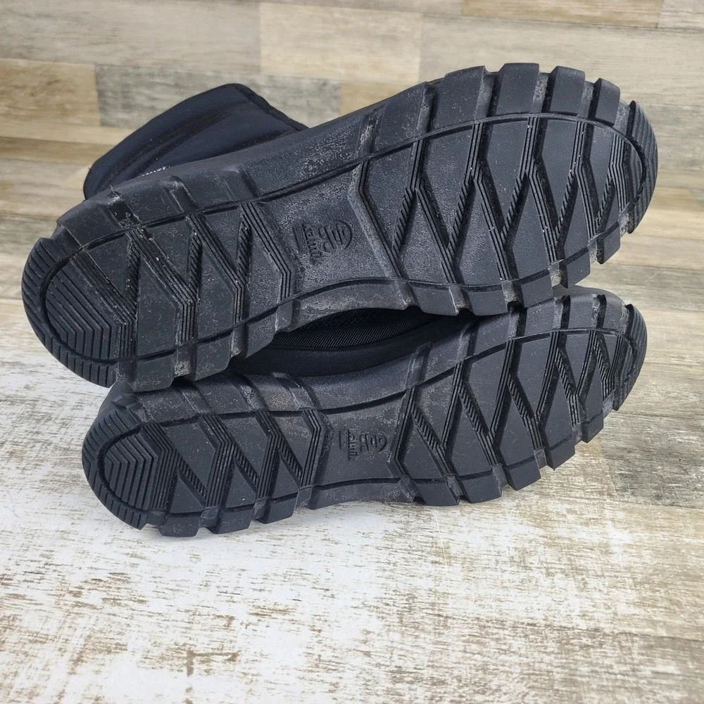 Kamik Snowdon Womens Winter Boots Sz 9 Black Waterproof Fleece Lined Lace Up